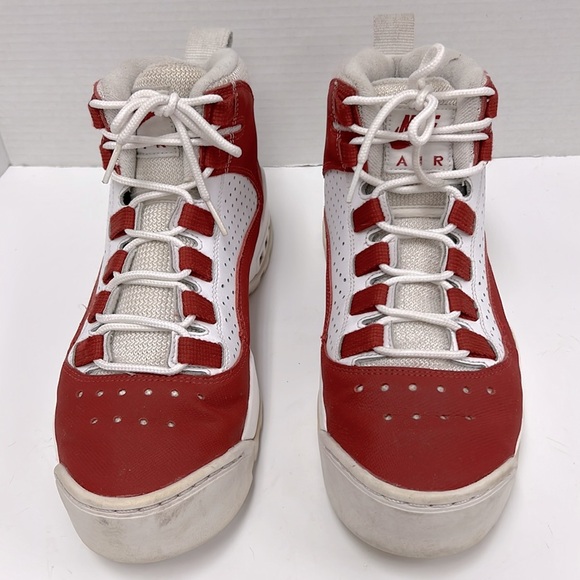 * RARE* Nike Air Darwin OG Dennis Rodman Red & White Sneakers AJ9710-600 Size 9 - Picture 2 of 10